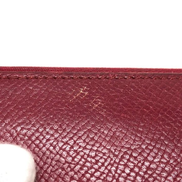 HERMES Azap Long Silk-In Long Wallet Wallet Long Wallet Epsom wine-red - Picture 7 of 14